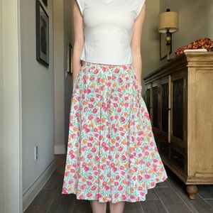 Vintage Tulip Midi Skirt Size Small